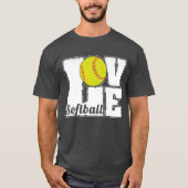 SOFTBALL LOVE gift T-Shirt (Vorderseite)