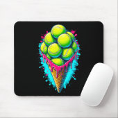 Softball Lover Ice Cream Dripping Softball  Mousepad (Mit Mouse)