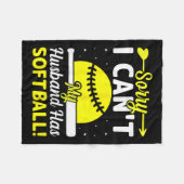 Softball Lover Wife - Sorry I Can't My Husband Has Fleecedecke (Vorderseite (Horizontal))