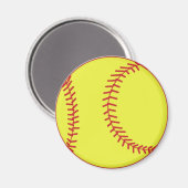 Softball Magnet (Vorderseite/Rückseite)