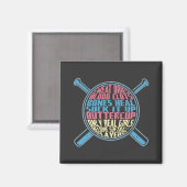 Softball Magnet (Vorderseite/Rückseite)