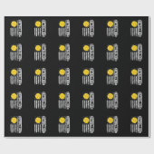 Softball Mama American US Flag Vintager Muttertag Geschenkpapier (Flach)