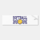 Softball-Mama Autoaufkleber (Vorne)