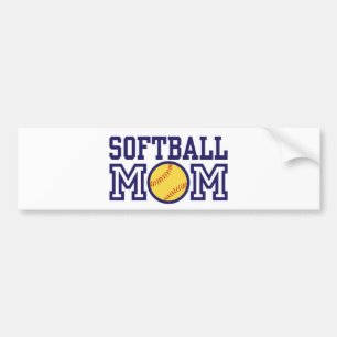 Softball-Mama Autoaufkleber