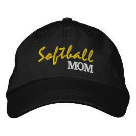 Softball-Mama bestickte Hülle, Thema Sport Baseballkappe