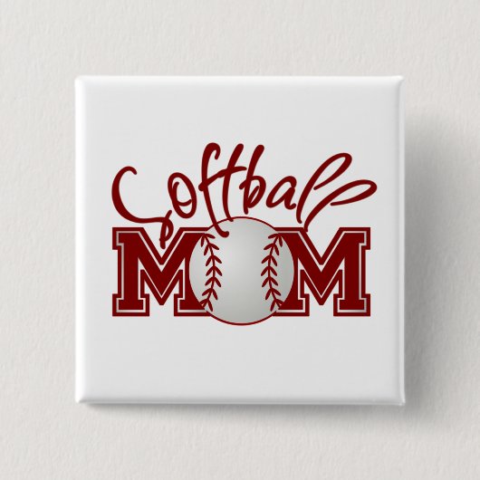 Softball MAMA Button (Vorderseite)