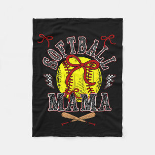 Softball Mama Coquette Softball Spieltag Softball Fleecedecke