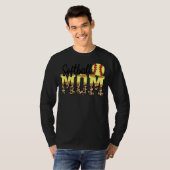 Softball Mama Der beste Muttertag T-Shirt (Vorne ganz)