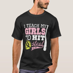 Softball-Mama, die ich mir beibringe, zu schlagen T-Shirt