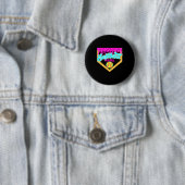 Softball Mama Drip Eiscreme tropfend Game Day Sof Button (Beispiel)