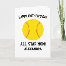 Softball-Mama Frohen Muttertag