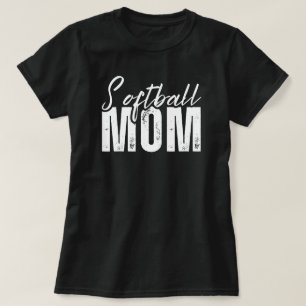 Softball-Mama   Game Day   Softball Mama Black T-Shirt