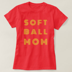 Softball-Mama Game Day Softball Mama Black T-Shirt