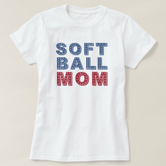 Softball-Mama | Game Day | Softball Mama T-Shirt (Design vorne)