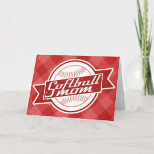 Softball Mama Geburtstag Muttertag Karte