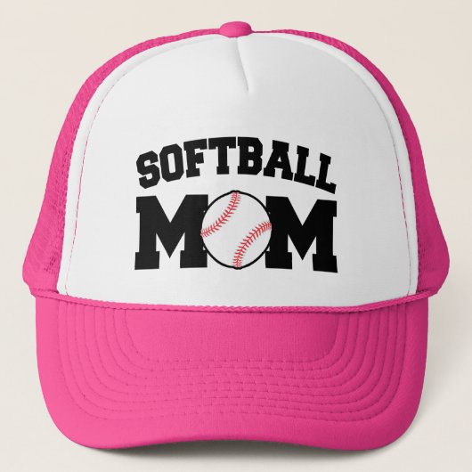 Softball-Mama-Hut Truckerkappe (Vorderseite)