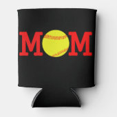Softball-Mama kann Coozie abkühlen Dosenkühler (Vorderseite)
