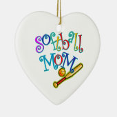 Softball-Mama Keramikornament (Rechts)