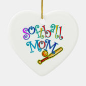 Softball-Mama Keramikornament (Hinten)