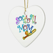 Softball-Mama Keramikornament (Links)