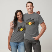 Softball Mama Leopard Funny Baseball Mama Mutter D T-Shirt (Unisex)
