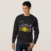 Softball Mama Leopard Print Sweatshirt (Vorne ganz)
