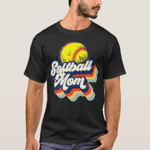 Softball-Mama Lustige Baseball-Mama Mutter Liebhab T-Shirt