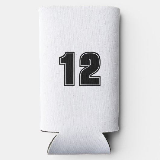 Softball-Mama Niedliche benutzerdefinierte Nummer Selters Dosenkühler (Rückseite)