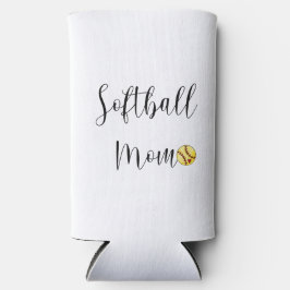 Softball-Mama Niedliche benutzerdefinierte Nummer Selters Dosenkühler
