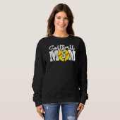 Softball-Mama Nummer 5 Sweatshirt (Vorne ganz)