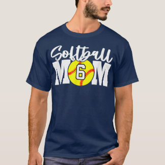 Softball-Mama Nummer 6 T-Shirt