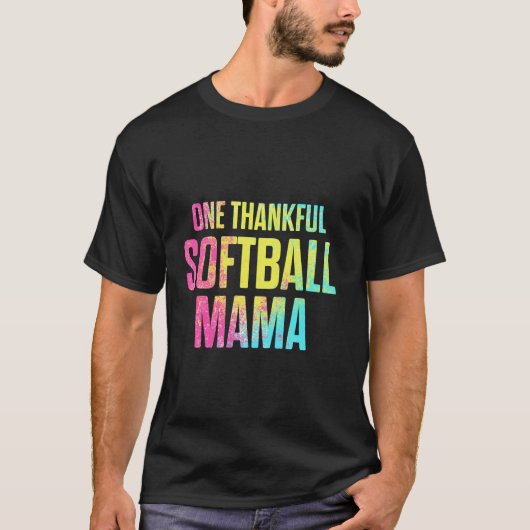 Softball Mama Proud Mama T-Shirt (Vorderseite)