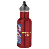 Softball-Mama-Rosa-Baum-Blüten Trinkflasche (Rechts)