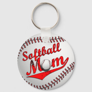 Softball-Mama Schlüsselanhänger