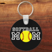 Softball-Mama Schlüsselanhänger (Vorderseite)