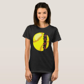 Softball Mama Sport Game Day Mother Day T-Shirt (Vorne ganz)