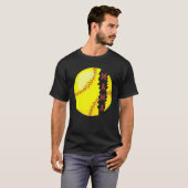Softball Mama Sport Game Day Mother Day T-Shirt (Vorne ganz)