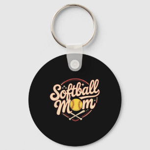 Softball-Mama-Sportgeist Schlüsselanhänger