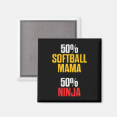 Softball-Mama Stolz Mutter Team Spielerin _1 Magnet (Vorderseite/Rückseite)