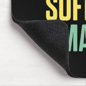 Softball-Mama Stolz Mutter Teamplayer Mousepad (Ecke)