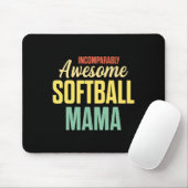 Softball-Mama Stolz Mutter Teamplayer Mousepad (Mit Mouse)