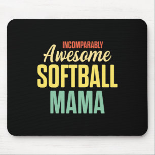 Softball-Mama Stolz Mutter Teamplayer Mousepad