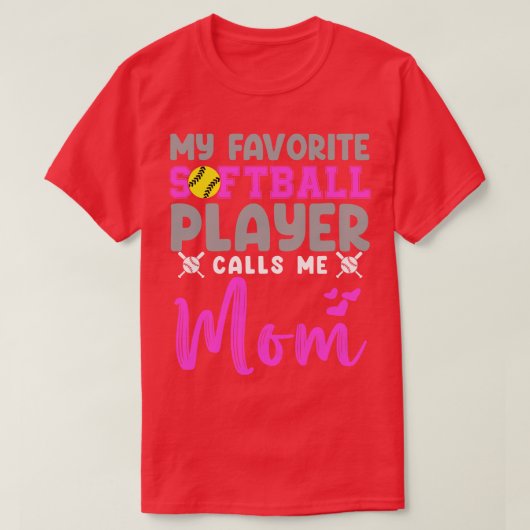Softball-Mama T-Shirt (Design vorne)