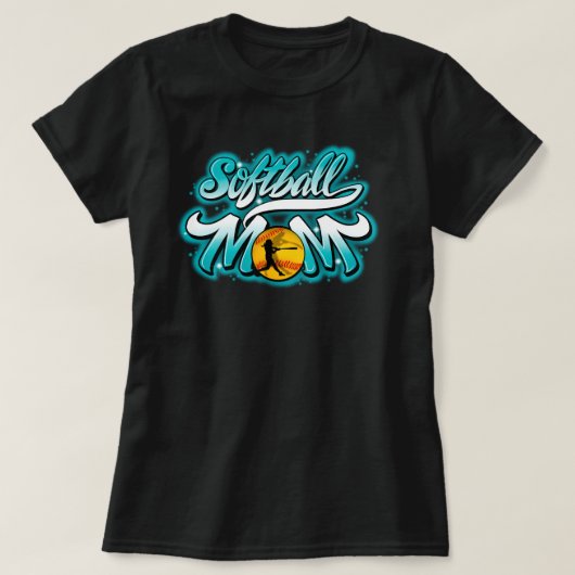Softball Mama T - Shirt (Design vorne)