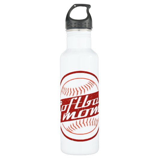 Softball-Mama Trinkflasche (Vorderseite)
