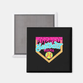 Softball Mama Tropf Funny Game Day Softball Eiscre Magnet (Vorderseite/Rückseite)
