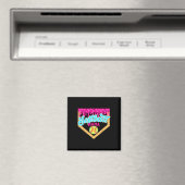 Softball Mama Tropf Funny Game Day Softball Eiscre Magnet (In Situ (Geschirrspüler))