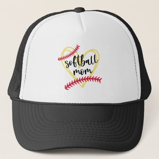 Softball-Mama Truckerkappe (Vorderseite)