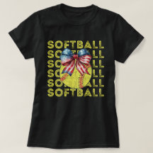 Softball-Mama | USA American Flag Softball