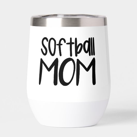 Softball Mama Wine Sideline Tailgate (Rückseite)